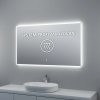 Zrcadlo 120 x 70 cm, s LED osvětlením a funkcí proti zamlžování, dotykový spínač