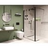 DEANTE - Kerria plus černá - Sprchová stěna / walk - in, systém Kerria Plus, 110 cm KTS_N31P