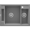 DEANTE - Magnetic šedá metalic - Magnetic Granitový dřez, 1.5 - bowl ZRM_S503  DOPRAVA ZDARMA