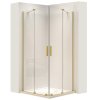 REA - Sprchová kabina Montana Double Gold Brush 90x90 REA-K6636