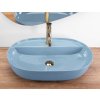 REA - Umyvadlo na desku Aura 61 L.Blue Shiny REA-U6618