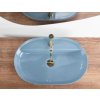 REA - Umyvadlo na desku Aura 61 L.Blue Shiny REA-U6618