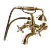 OMNIRES - RETRO vanová baterie se sprchovým setem, kartáčovaný antický bronz RE7231BR