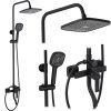 REA - Sprchový set s baterií 150mm ARGUS černá matmá REA-P2389