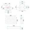 REA - Podomítkový sprchový set OVAL černá BOX REA-P8467