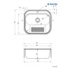DEANTE - Technický dřez, 1-bowl - vestavný nebo nástěnný ZYK_010B