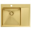 Quadron - Ocelový dřez RUSSEL 116 Gold HB7911PVDBSG1  DOPRAVA ZDARMA