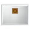 Quadron - Granitový dřez DAVID 50 White Ocel HQD5542U1-BS  DOPRAVA ZDARMA