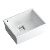 Quadron - Granitový dřez DAVID 50 White Ocel HQD5542U1-BS  DOPRAVA ZDARMA