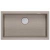 Quadron - Granitový dřez Logan 110 Beige Ocel HQD7644U4_BS_U  DOPRAVA ZDARMA
