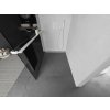 MEXEN/S - Kioto+ Sprchová zástěna WALK-IN s poličkou a držákem ručníků 90 x 200 cm, grafit, bílá 800-090-121-20-40