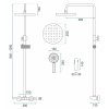 REA - Sprchový set s termostatem Savio Titanium REA-P8412