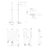 OMNIRES - BARETTI sprchový sloup černá mat /BLM/ BA7844BL