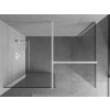 MEXEN/S - Kioto Sprchová zástěna Walk-in 120 x 95 cm, transparent, bílá 800-120-202-20-00-095