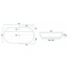 REA - Umyvadlo na desku Aura 61 Beige Shiny REA-U6381