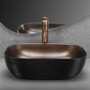 REA - Umyvadlo na desku Belinda COPPER BRUSH / Black REA-U6384