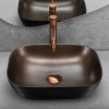 REA - Umyvadlo na desku Belinda COPPER BRUSH / Black REA-U6384