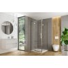 CERSANIT - Sprchové dveře s panty CREA 100x200, pravé, čiré sklo S159-002