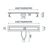 REA - Scarico lineare Neox Superflow BRUSH NICKEL 70 REA-G2706