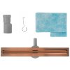 REA - Odtokový žlab Neox Slim pro Brushed Copper 60 REA-G4805