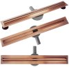 REA - Odtokový žlab Neox Slim pro Brushed Copper 100 REA-G4809
