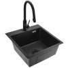 REA - Ocelový dřez Leo 40 Black ZLE-06002