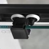 SIGMA SIMPLY BLACK čtvercový sprchový kout 800x800 mm, rohový vstup, čiré sklo
