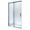 MEXEN - Omega posuvné sprchové dveře 120, transparent, černá se sadou pro niku 825-120-000-70-00