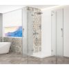 TRINITY CHROME obdélníkový sprchový kout 1100x800mm, rohový vstup, matné sklo