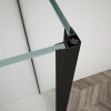 TRINITY BLACK čtvercový sprchový kout 900x900mm, čiré sklo, levé