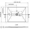 MEXEN - Toro sprchová vanička obdélníková SMC 100x90, bílá 43109010