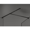 MEXEN/S - Kioto Sprchová zástěna WALK-IN 100 x 100 cm, černý vzor, černá 800-100-202-70-70-100