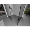 MEXEN/S - Kioto Sprchová zástěna WALK-IN 100 x 100 cm, černý vzor, černá 800-100-202-70-70-100