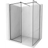MEXEN/S - Kioto Sprchová zástěna WALK-IN 100 x 100 cm, černý vzor, černá 800-100-202-70-70-100