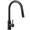 REA - Ocelový dřez Leo 40 Black s kuchyňskou baterií KPL-96002