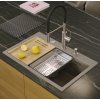 Quadron - Granitový dřez MARC 110 WORKSTATION Beige Zlaty HQM7650U4_PVDG1  DOPRAVA ZDARMA
