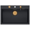 Quadron - Granitový dřez MARC 110 WORKSTATION Black Ocel HQM7650U7_BS  DOPRAVA ZDARMA