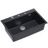 Quadron - Granitový dřez MARC 110 WORKSTATION Black Metallic Zlaty HQM7650U8_PVDG1  DOPRAVA ZDARMA