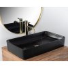 REA - Umyvadlo na desku Denis Black Stone Matt REA-U6510
