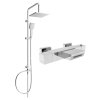 MEXEN/S - Tord sprchový sloup včetně vanové termostatické baterie Cube, chrom 77360200-00