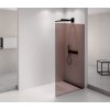 ARCHITEX BLACK MATT sprchová zástěna 862mm, sklo Marron