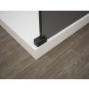 ESCA BLACK MATT jednodílná sprchová zástěna do prostoru, kouřové matné sklo, 1100 mm
