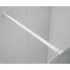 ESCA WHITE MATT jednodílná sprchová zástěna do prostoru, kouřové matné sklo, 1500 mm