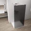 ESCA WHITE MATT jednodílná sprchová zástěna do prostoru, kouřové matné sklo, 1500 mm