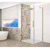 TRINITY GOLD MATT obdélníkový sprchový kout 800x1200mm, čiré sklo, levé