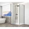 TRINITY BLACK obdélníkový sprchový kout 1000x800mm, matné sklo, levé