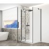 TRINITY BLACK obdélníkový sprchový kout 1100x800mm, čiré sklo, levé