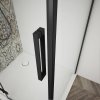 TRINITY BLACK obdélníkový sprchový kout 1100x800mm, čiré sklo, levé