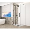 TRINITY BLACK obdélníkový sprchový kout 1100x800mm, čiré sklo, levé