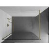 MEXEN/S - Kioto Sprchová zástěna WALK-IN 95 x 200, transparent 8 mm, zlatá kartáčovaná 800-095-101-55-00